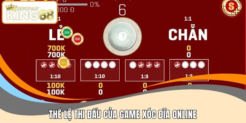 Thể lệ thi đấu của game xóc đĩa online